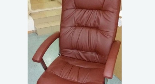 Обтяжка офисного кресла. Канаш